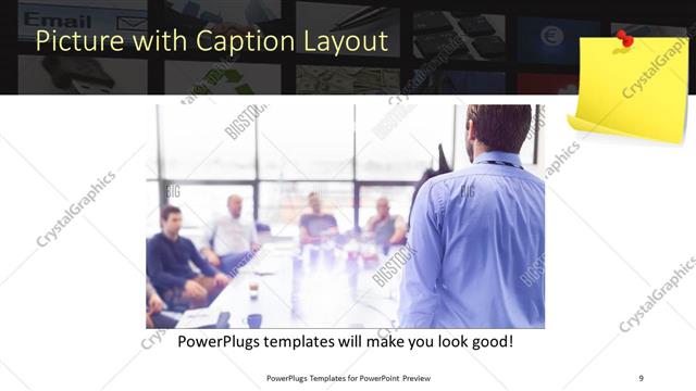 Picture with Caption presentation slide layout