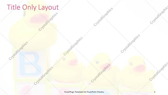 Title Only presentation slide layout