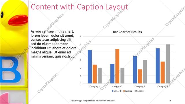Content with Caption presentation slide layout