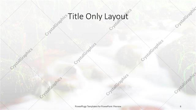 Title Only presentation slide layout