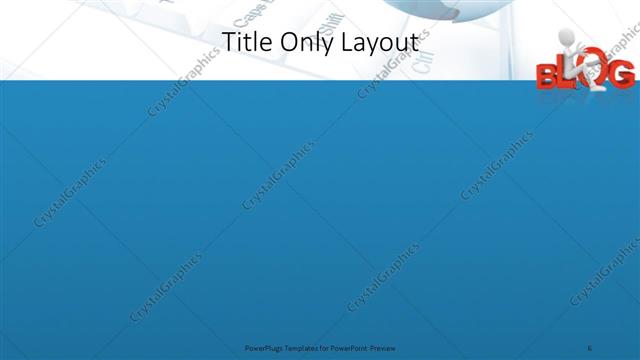 Title Only presentation slide layout