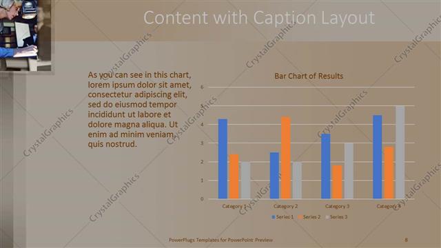 Content with Caption presentation slide layout