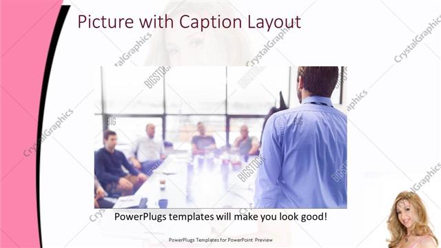 Picture with Caption presentation slide layout
