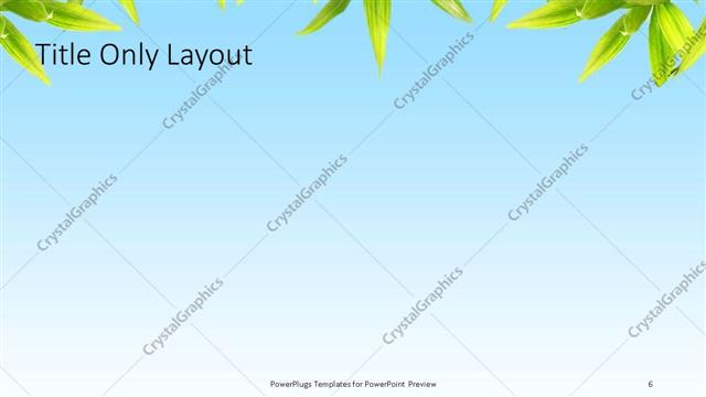 Title Only presentation slide layout