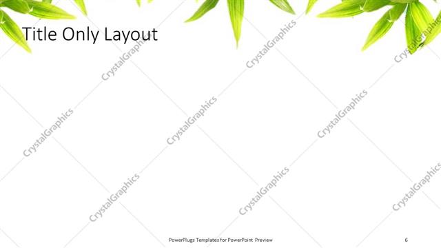 Title Only presentation slide layout