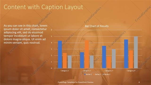 Content with Caption presentation slide layout