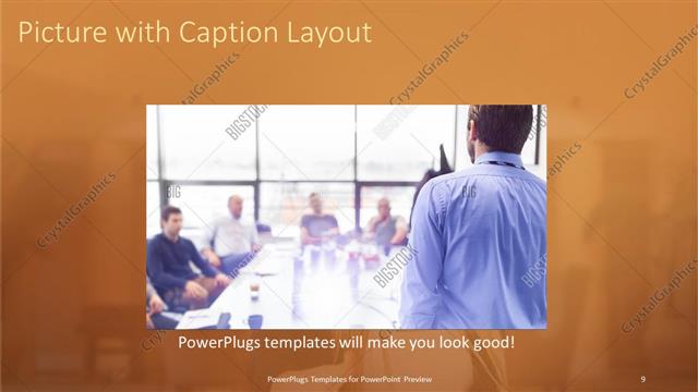 Picture with Caption presentation slide layout