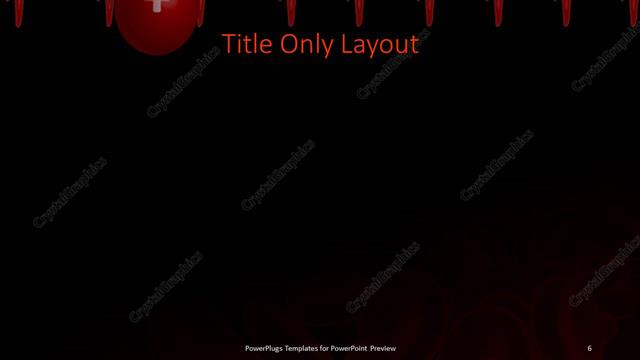 Title Only presentation slide layout