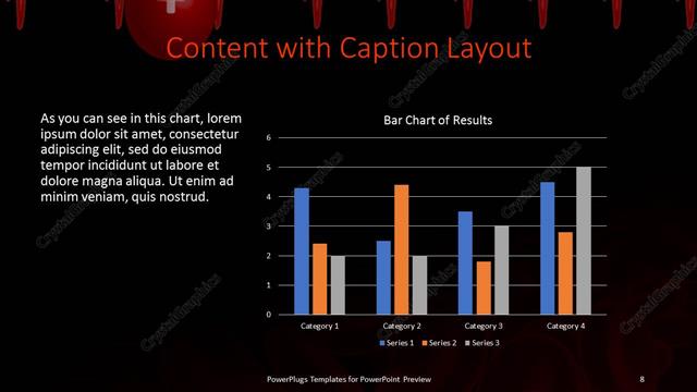 Content with Caption presentation slide layout