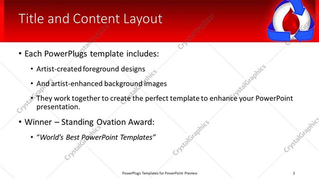 Title and Content presentation slide layout
