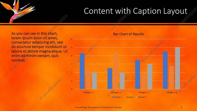 Content with Caption presentation slide layout