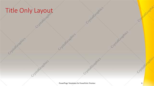 Title Only presentation slide layout