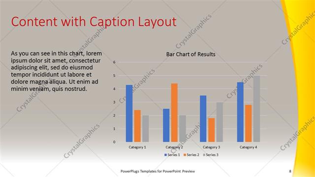 Content with Caption presentation slide layout