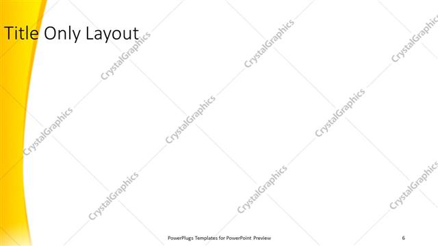 Title Only presentation slide layout