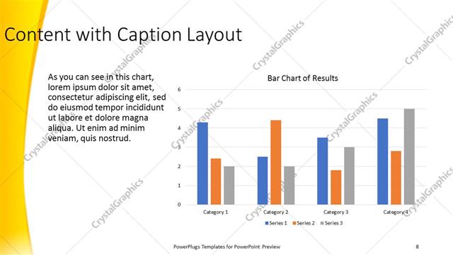 Content with Caption presentation slide layout