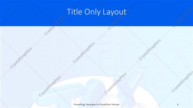 Title Only presentation slide layout