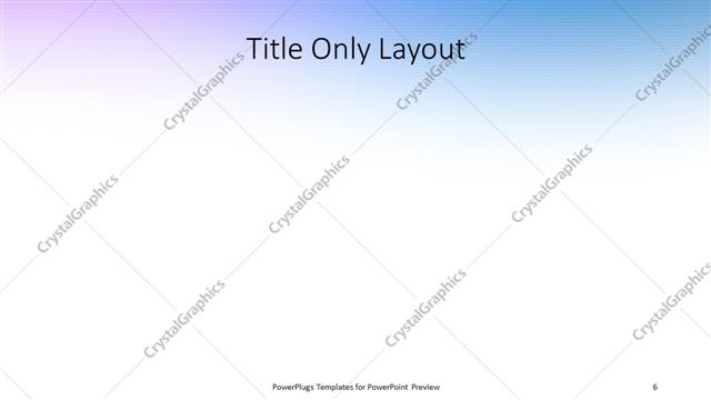 Title Only presentation slide layout