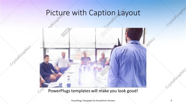 Picture with Caption presentation slide layout