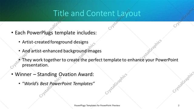 Title and Content presentation slide layout
