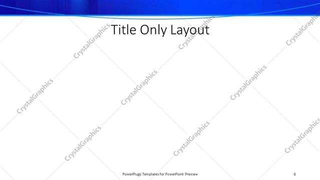 Title Only presentation slide layout