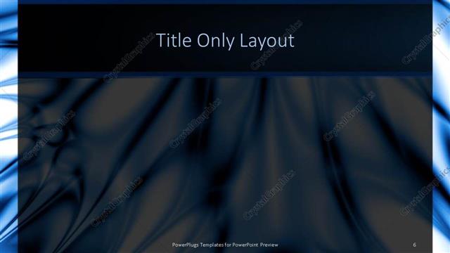 Title Only presentation slide layout