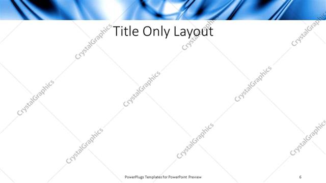 Title Only presentation slide layout