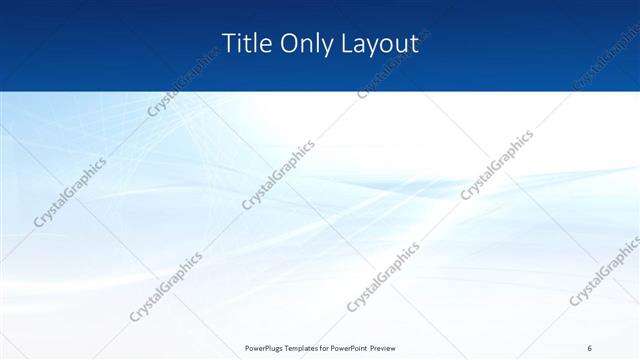 Title Only presentation slide layout