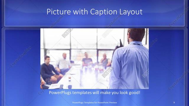 Picture with Caption presentation slide layout