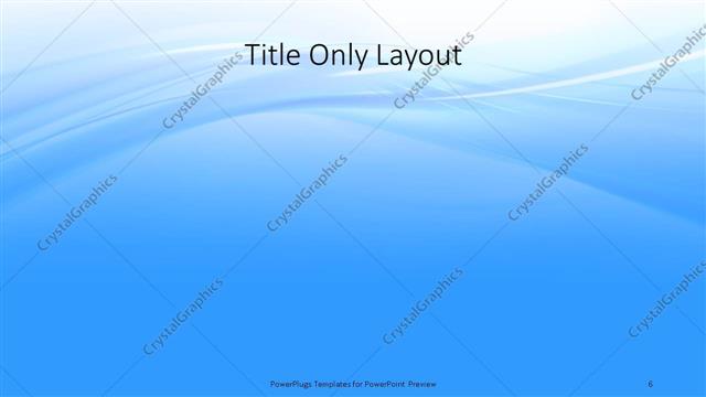 Title Only presentation slide layout