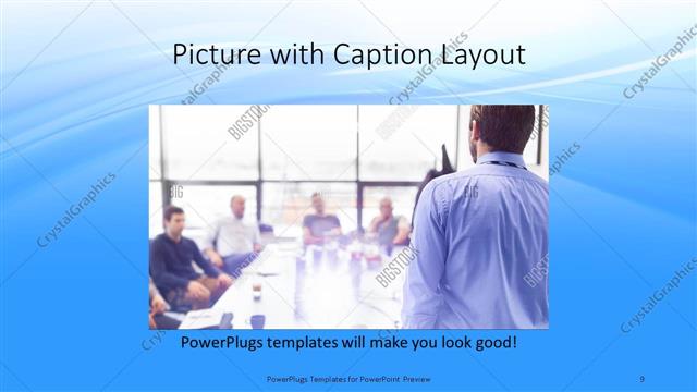 Picture with Caption presentation slide layout