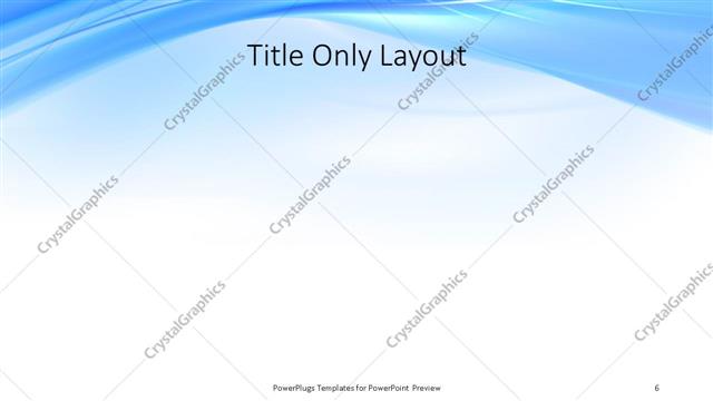 Title Only presentation slide layout