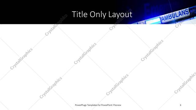 Title Only presentation slide layout