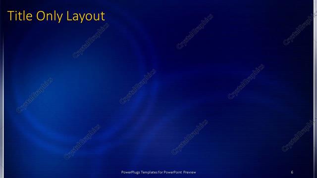 Title Only presentation slide layout