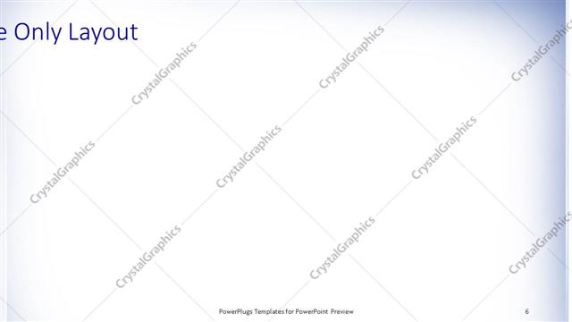 Title Only presentation slide layout