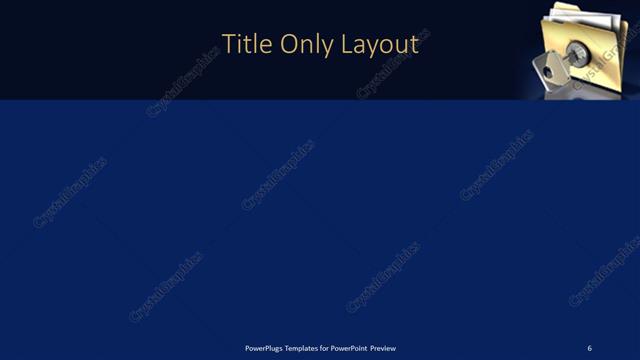 Title Only presentation slide layout