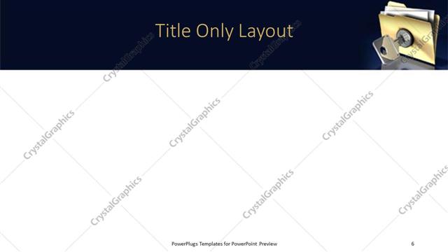 Title Only presentation slide layout