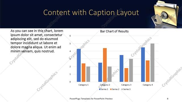 Content with Caption presentation slide layout