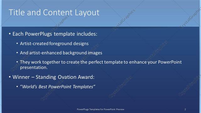 Title and Content presentation slide layout