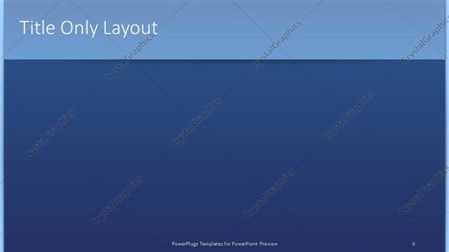 Title Only presentation slide layout