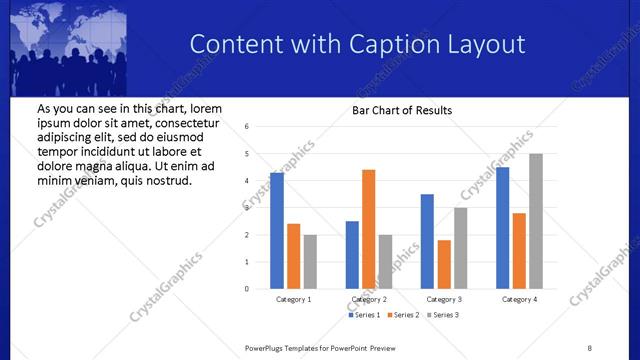 Content with Caption presentation slide layout