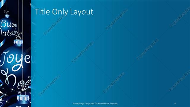 Title Only presentation slide layout