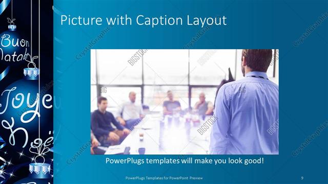 Picture with Caption presentation slide layout