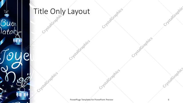 Title Only presentation slide layout