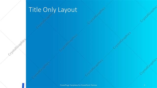 Title Only presentation slide layout