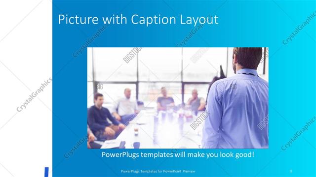 Picture with Caption presentation slide layout