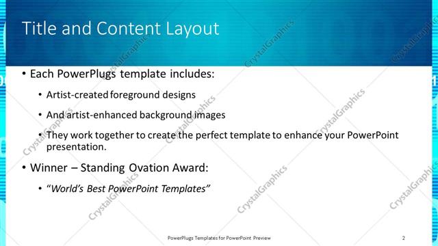 Title and Content presentation slide layout
