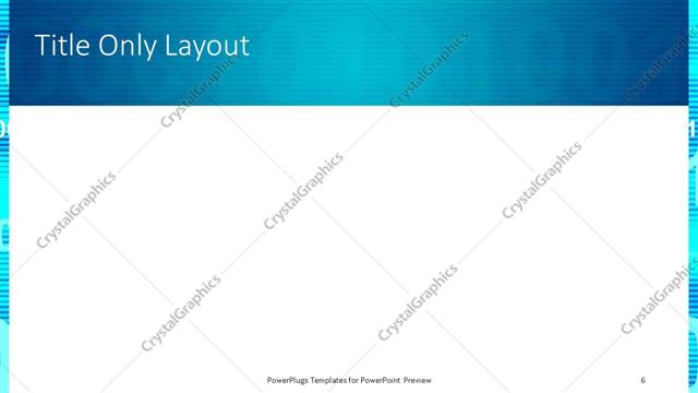 Title Only presentation slide layout