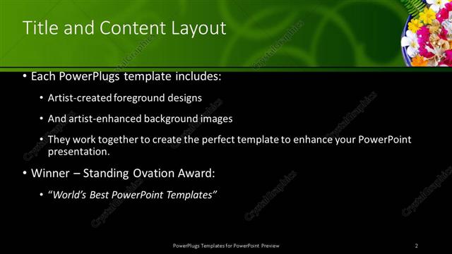 Title and Content presentation slide layout