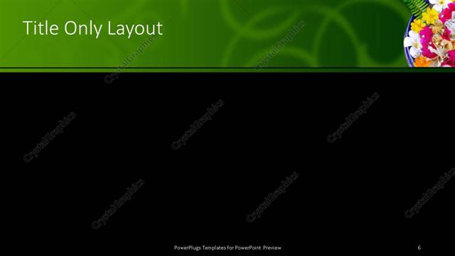 Title Only presentation slide layout