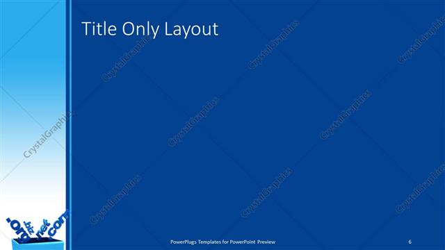 Title Only presentation slide layout